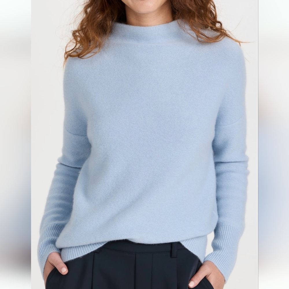 Vince Plush Cashmere Funnel Neck Sweater